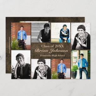 8/9 Fotos Cuero - Invitación de graduación