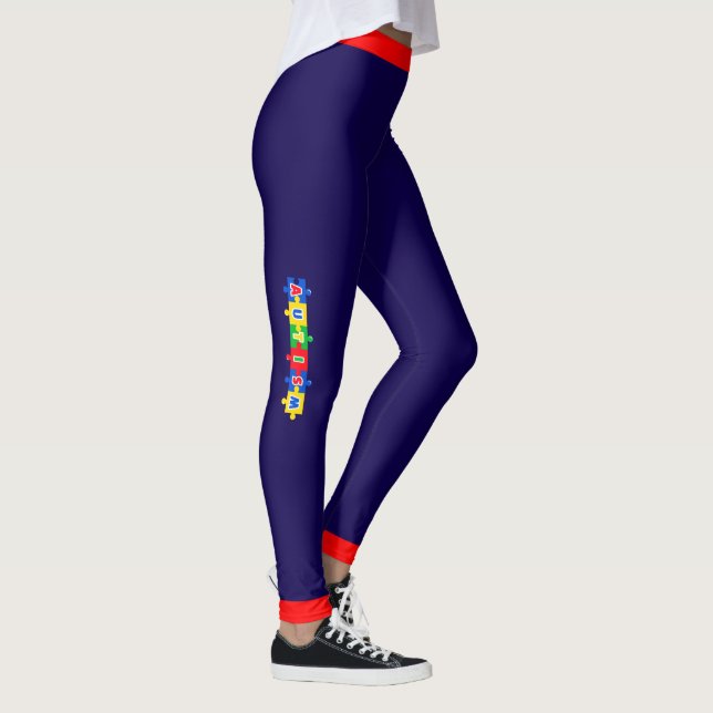 # 8 Conciencia sobre el Autismo - Leggings (Derecha)