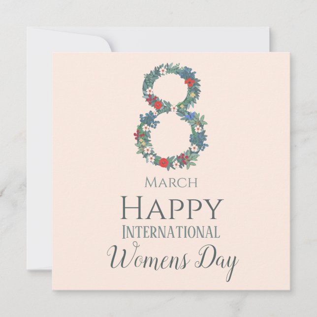 8 de marzo Día Internacional de la Mujer (Anverso)