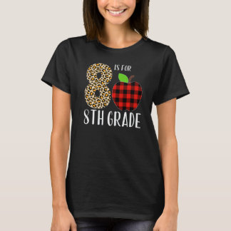 8 Es Para Camiseta De Cuadrados De Leopardo De Mae