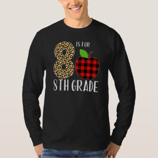 8 Es Para Camiseta De Cuadros De Leopardo De Maest