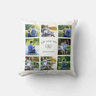 8 Foto Collage Papá Padre Recuerdo Almohada Cojín