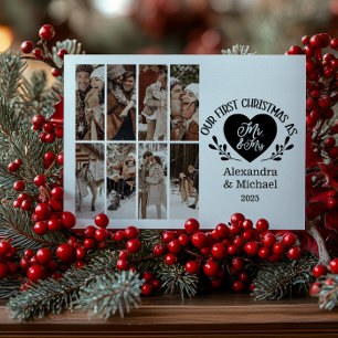 8 Foto Corazón Primera Navidad como Sr. y Sra.