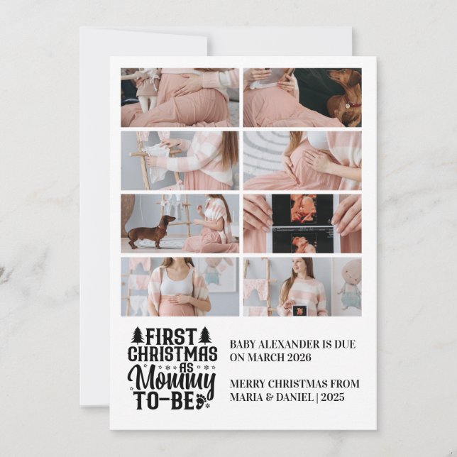 8 Foto madre para ser Navidad Embarazo (Anverso)