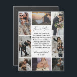 8 fotos collage moderno gracias imán boda<br><div class="desc">elegante collage de ocho fotos moderno gracias imán boda</div>