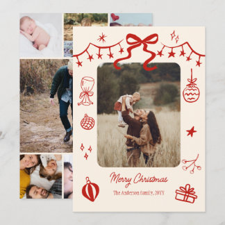 8 fotos saludos de Navidad garabatos