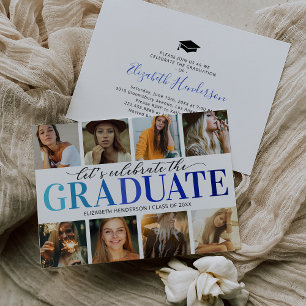 8 Invitación a fiesta de graduación moderna con co