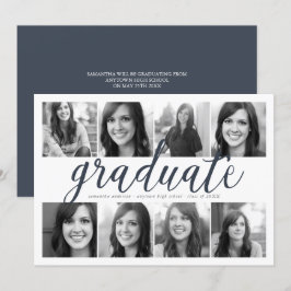 8 Invitación a graduación de escritura moderna de 