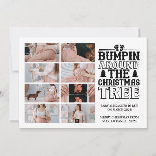 8 Invitación de embarazo en árbol de Navidad