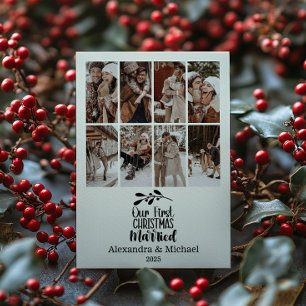 8 Minimista fotográfico Nuestra Primera Navidad Ca