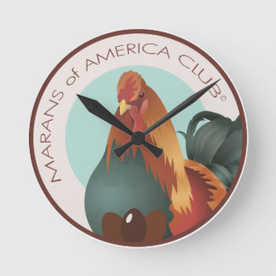 8 reloj de pared del logotipo de la pulgada MOAC
