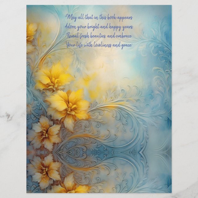 8 Scrapbook de 1/2x11", Diario basura, página de d (Anverso)