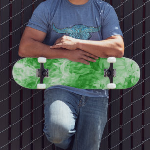 8 Skateboard Green Abstract Smoatact de 1/2"