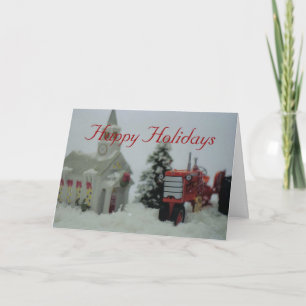 8 tractores del juguete en el navidad