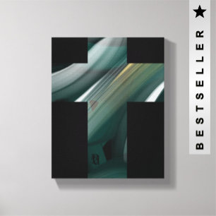 8 x 10" Tendencia Resumen de lienzo de arte Blanco