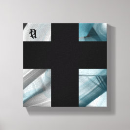 8 x 8" Tendencia Resumen de lienzo de arte azul bl
