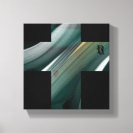 8 x 8" Tendencia Resumen de lienzo de arte verde n