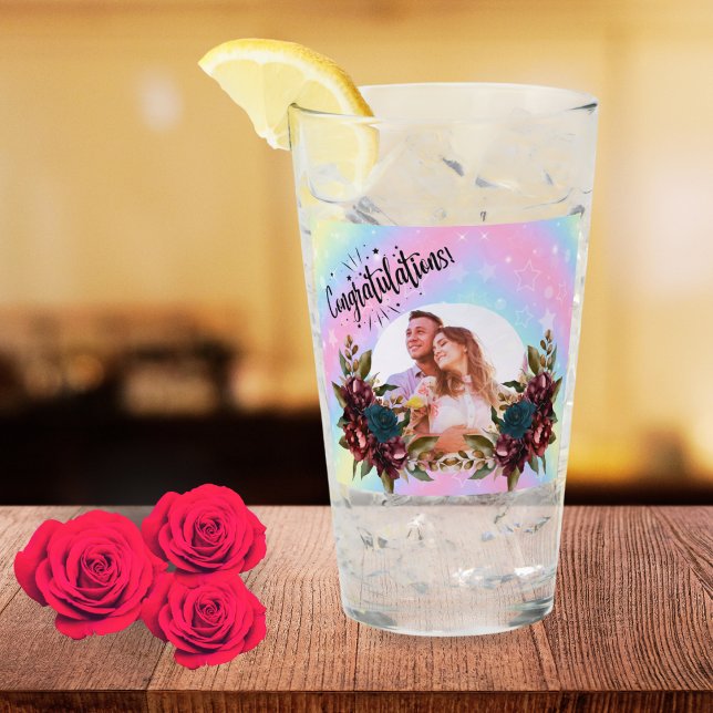 8th Wedding Anniversary Romantic Floral Couple (Subido por el creador)