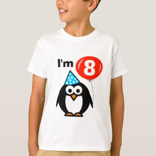 8vo pingüino de la camisa el   del cumpleaños de