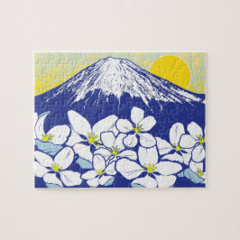 8x10 Mt. Fuji Puzzle para personas ciegas en color