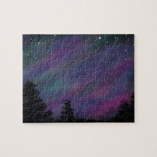 8x10 rompecabezas - aurora Borealis