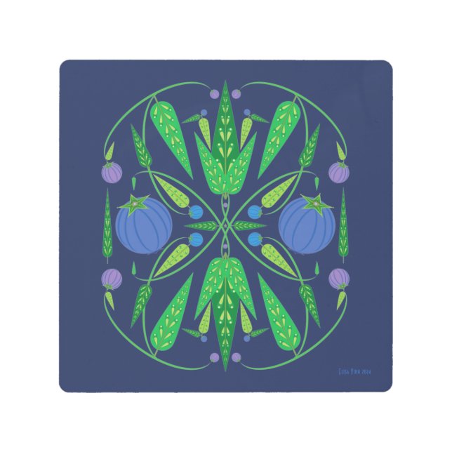 8x8 Guardian de la impresión Metalizado de Blueber (Anverso)