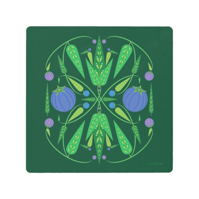 8x8 Guardian de la impresión Metalizado de Blueber (Anverso)