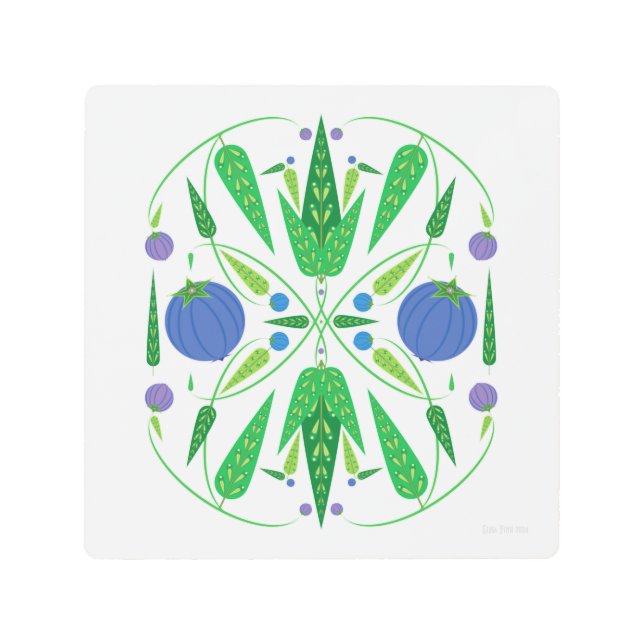 8x8 Guardian de la impresión Metalizado de Blueber (Anverso)