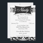 90ª Invitación personalizada a la fiesta de cumple<br><div class="desc">A tus invitados les encantará recibir esta invitación festiva anunciando el gran bash de cumpleaños.</div>