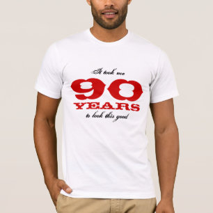 90.ª camisa de cumpleaños   Número del año de Pers