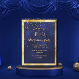 90.ª fiesta de cumpleaños invitación al confetti d