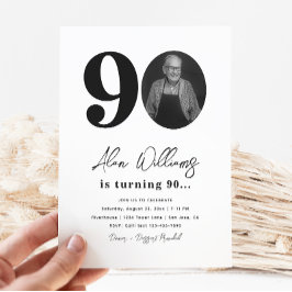 90.ª invitación a la fiesta de cumpleaños | 90 cum