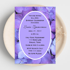 90.ª Invitación a la fiesta de cumpleaños Hydrange