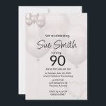 90.ª invitación de cumpleaños<br><div class="desc">Esta invitación presenta un llamativo diseño clásico con cálido saludo y proporciona información esencial sobre la celebración de cumpleaños. Incluye una solicitud de destinatario a RSVP</div>
