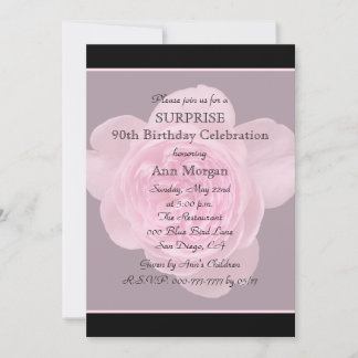 90.ª Rosa de invitación a fiesta de cumpleaños sor