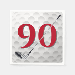 90.ª servilleta del club de golf de cumpleaños
