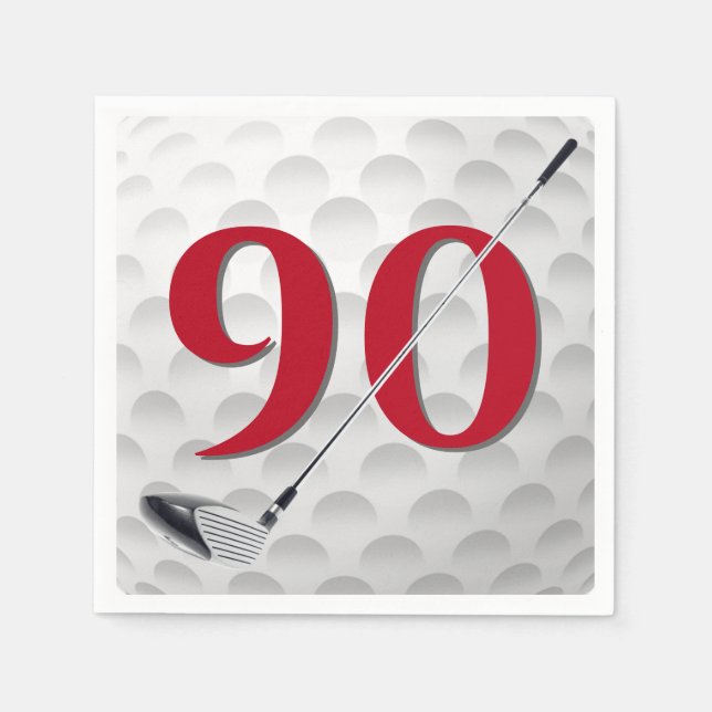 90.ª servilleta del club de golf de cumpleaños (Anverso)