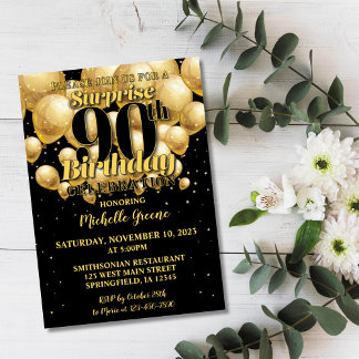 90.ª sorpresiva invitación al cumpleaños, cumpleañ