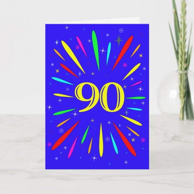 90.ª tarjeta de explosión de cumpleaños (Anverso)
