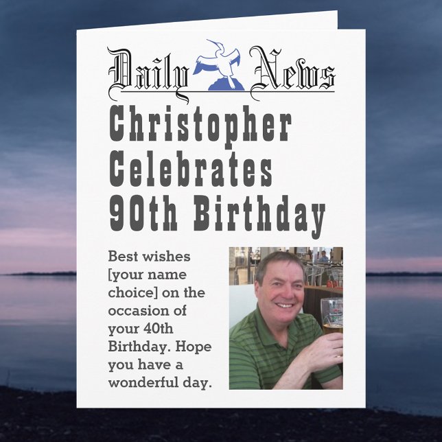 90 Aniversario - Tarjeta de Cumpleaños para Person (Subido por el creador)