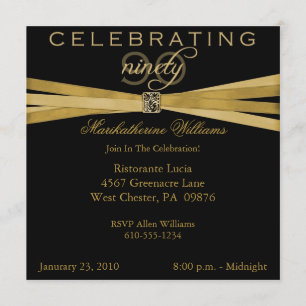 90.as invitaciones elegantes de la fiesta de