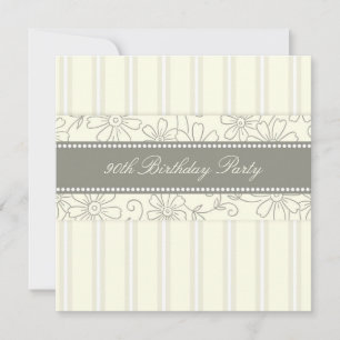 90.as invitaciones florales de la fiesta de