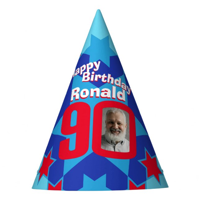 90 cumpleaños gorra de nombres de estrellas fotogr (Anverso)