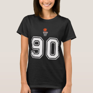 90 Número Basketball Estilo Vintage White Tank Top
