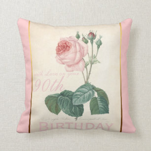 90.o Almohada subió vintage de la celebración de