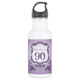 90.o Botella de agua personalizada cumpleaños 3