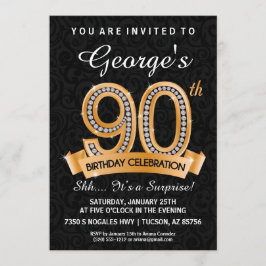 90.o El jalón del diamante de la invitación del