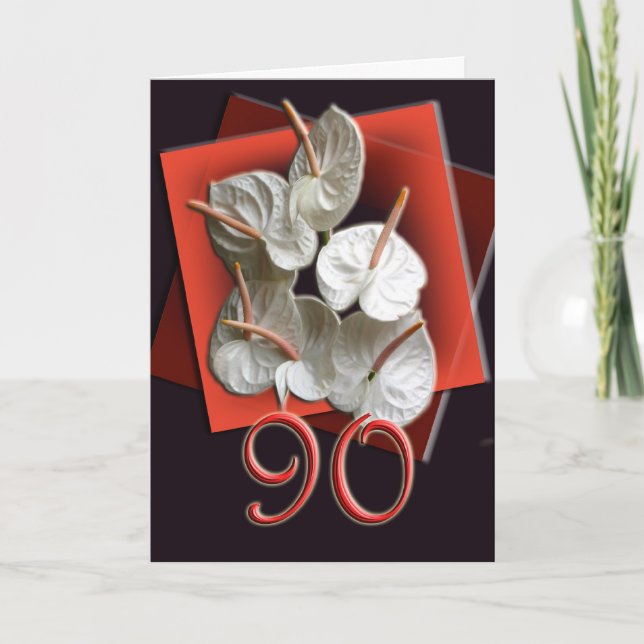90.o Invitación de la celebración del cumpleaños (Anverso)