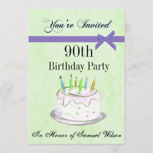 90.o Invitación personalizada de la fiesta de