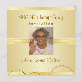 90.o Invitaciones de la fiesta de cumpleaños -